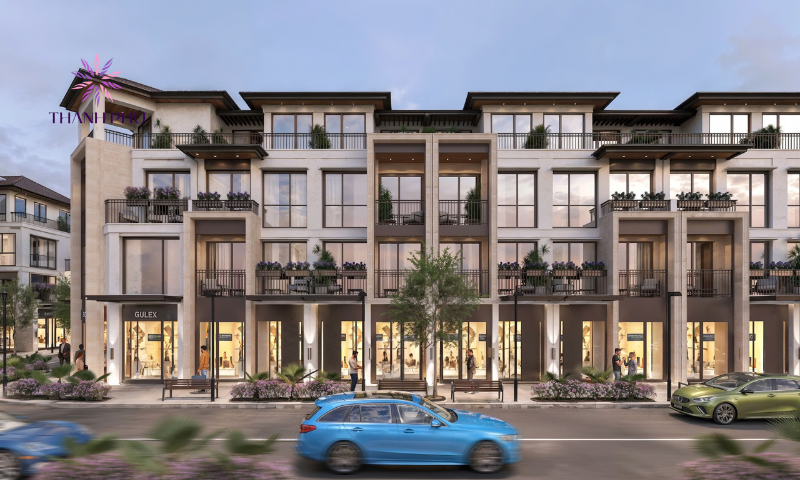 Khu shophouse hiện đại của dự án Thanh Phú Centre Point 